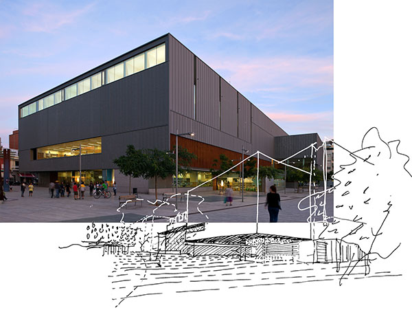 El Centro Cultural de El Prat de Llobregat es un proyecto de arquitectura de Brullet de Luna.